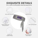 Custom Gray Light Purple Headband