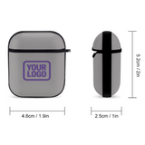 Custom Gray Light Purple AirPods Case