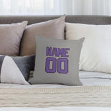 Custom Gray Light Purple Pillowcase