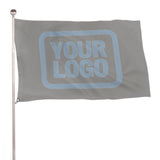 Custom Gray Light Blue Flag