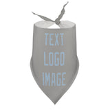 Custom Gray Light Blue Pet Scarf