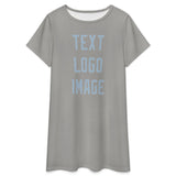 Custom Gray Light Blue Nachthemd