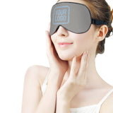 Custom Gray Light Blue Sleep Mask