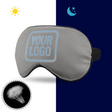 Custom Gray Light Blue Sleep Mask