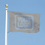 Custom Gray Light Blue Flag