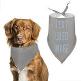 Custom Gray Light Blue Pet Scarf