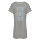 Custom Gray Light Blue Nachthemd