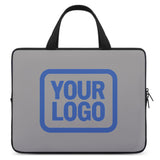 Custom Gray Sky Blue Laptop Bag