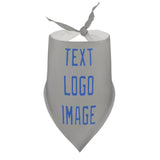 Custom Gray Sky Blue Pet Scarf