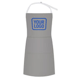 Custom Gray Sky Blue Apron