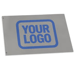 Custom Gray Sky Blue Flag