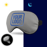 Custom Gray Sky Blue Sleep Mask