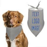 Custom Gray Sky Blue Pet Scarf