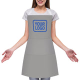 Custom Gray Sky Blue Apron