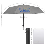 Custom Gray Sky Blue Automatic Umbrella