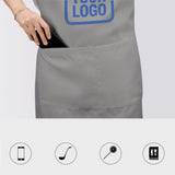 Custom Gray Sky Blue Apron