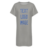 Custom Gray Sky Blue Nachthemd