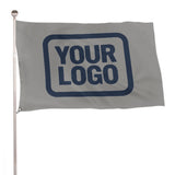 Custom Gray Blue Flag