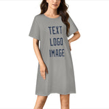 Custom Gray Blue Nachthemd