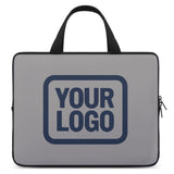 Custom Gray Blue Laptop Bag
