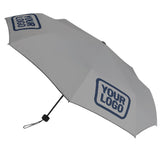 Custom Gray Blue Automatic Umbrella