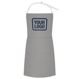 Custom Gray Blue Apron