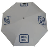 Custom Gray Blue Automatic Umbrella