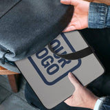 Custom Gray Blue Laptop Bag