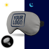 Custom Gray Blue Sleep Mask