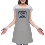 Custom Gray Blue Apron