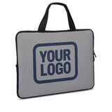 Custom Gray Blue Laptop Bag