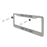 Custom Gray Blue License Plate Frame