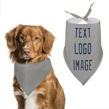 Custom Gray Blue Pet Scarf