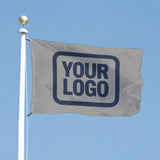 Custom Gray Blue Flag