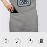 Custom Gray Blue Apron