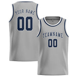 Custom Gray & Blue Colors Design Sports Basketball Jersey