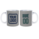 Custom Gray Blue Green Mug