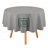 Custom Gray Blue Green Round Table Cloth