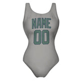 Custom Gray Blue Green Swimsuit
