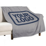Custom Gray Blue Blanket