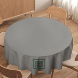 Custom Gray Blue Green Round Table Cloth