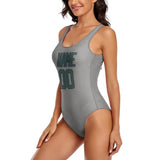 Custom Gray Blue Green Swimsuit