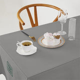 Custom Gray Blue Square Table Cloth