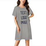 Custom Gray Navy Nachthemd