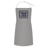 Custom Gray Navy Apron