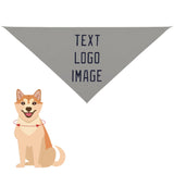Custom Gray Navy Pet Scarf