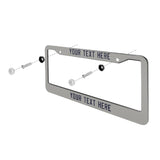 Custom Gray Navy License Plate Frame