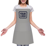 Custom Gray Navy Apron