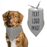 Custom Gray Navy Pet Scarf