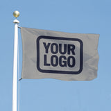 Custom Gray Navy Flag